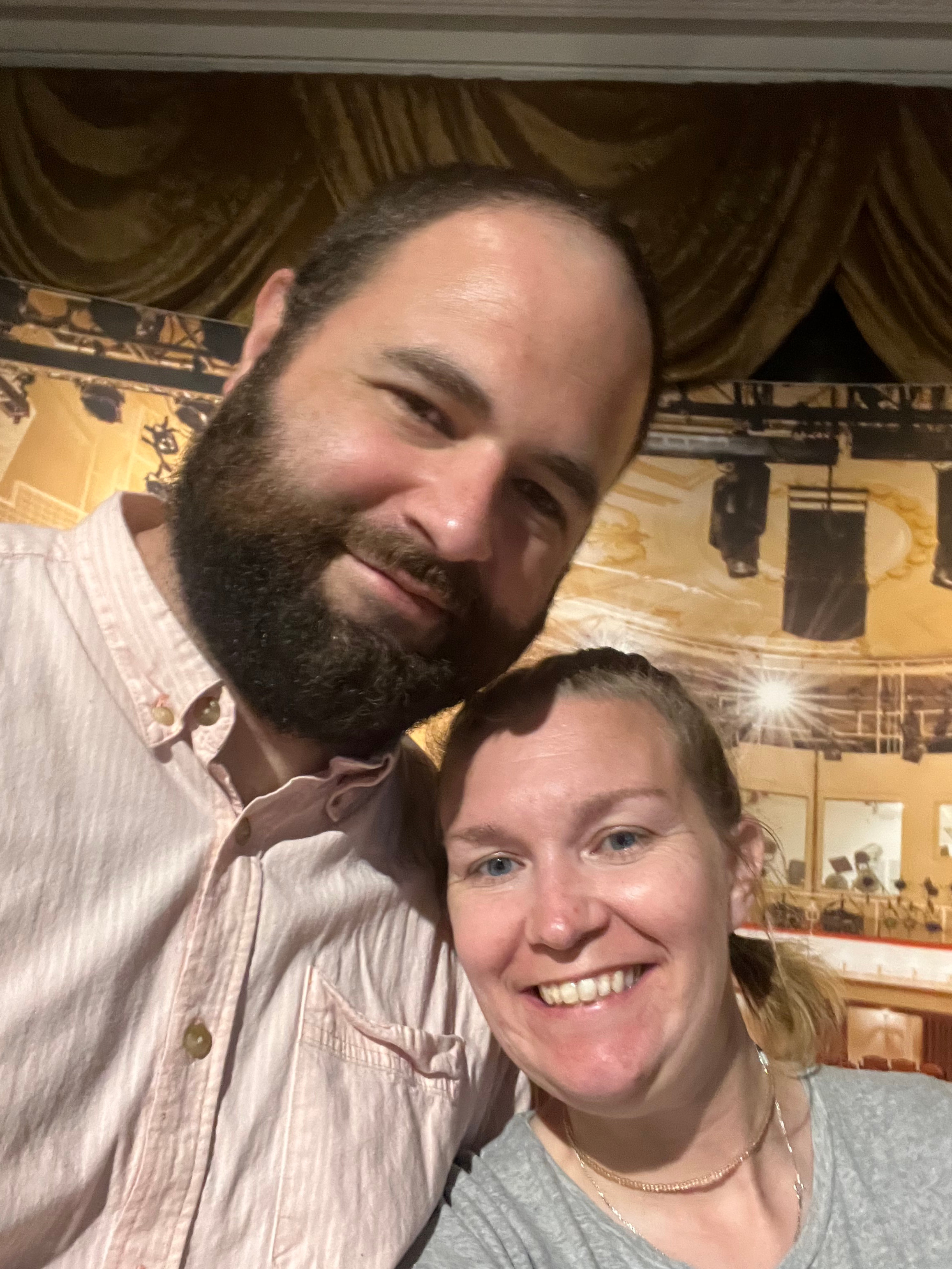 Click for larger image My wife Cathy and me at the Ford's Theater Museum in 2025.